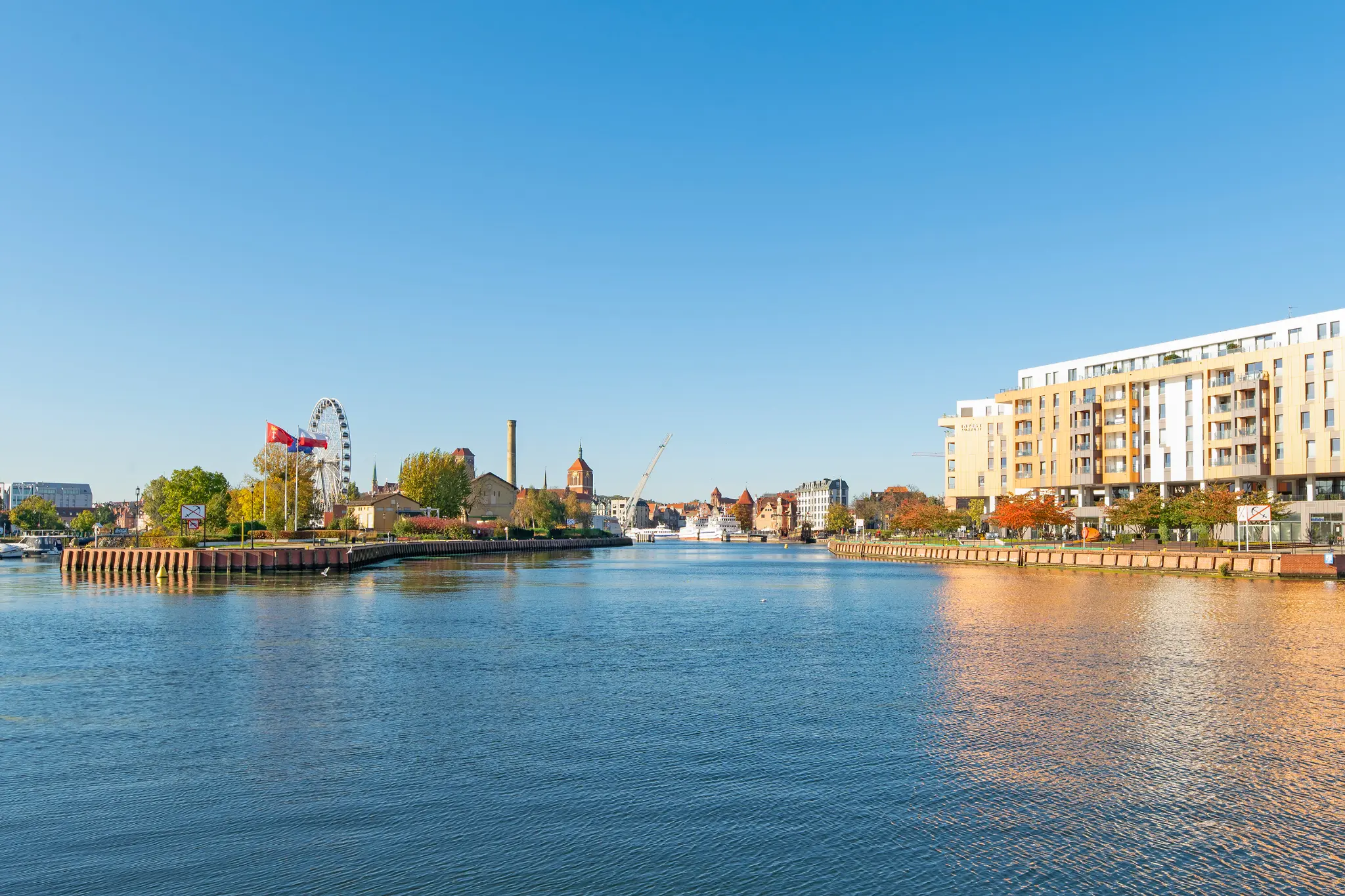 Motława i panorama Gdańska — Nadmotławie, Gdańsk