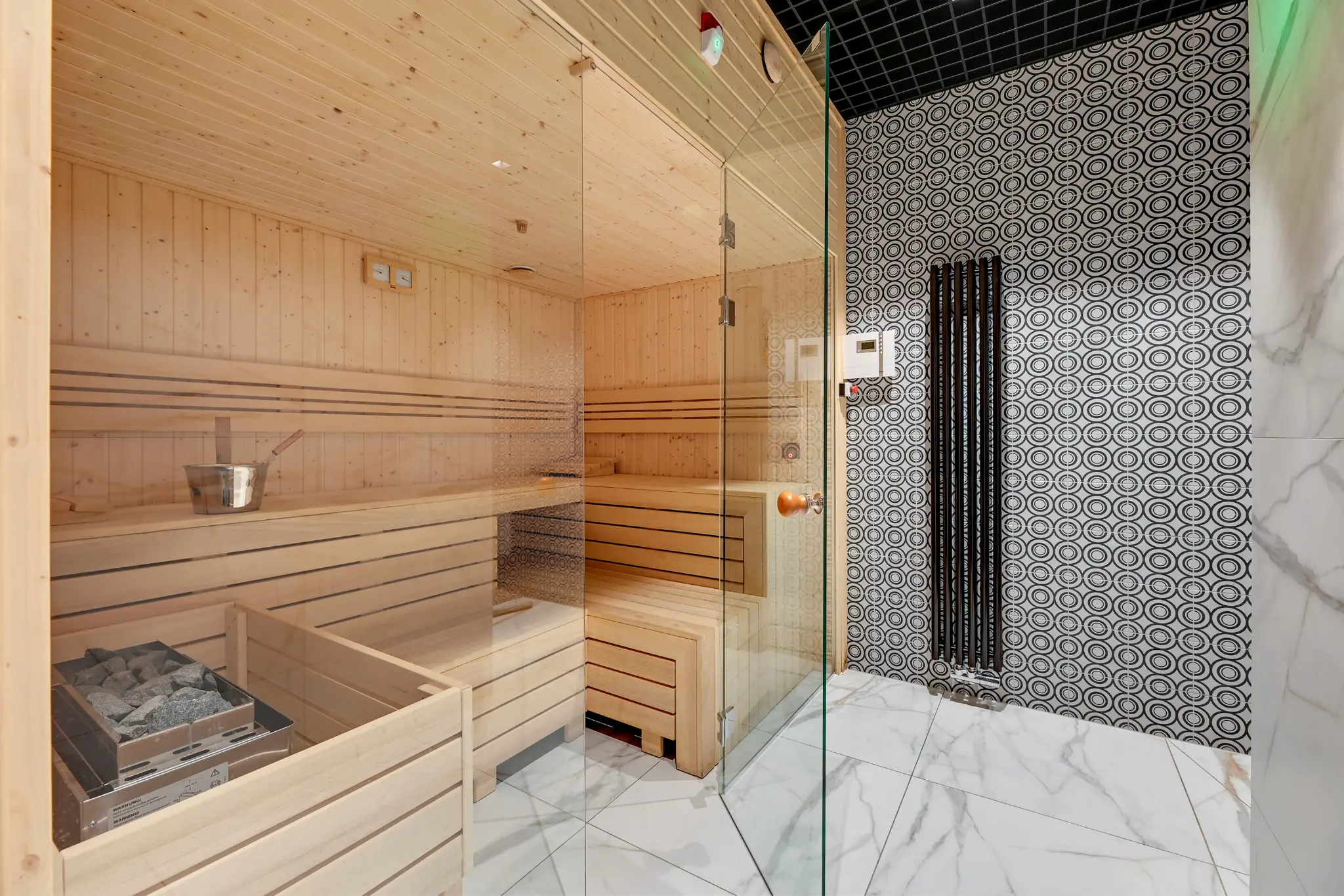 Sauna z drewnianymi ławami — Nadmotławie, Gdańsk